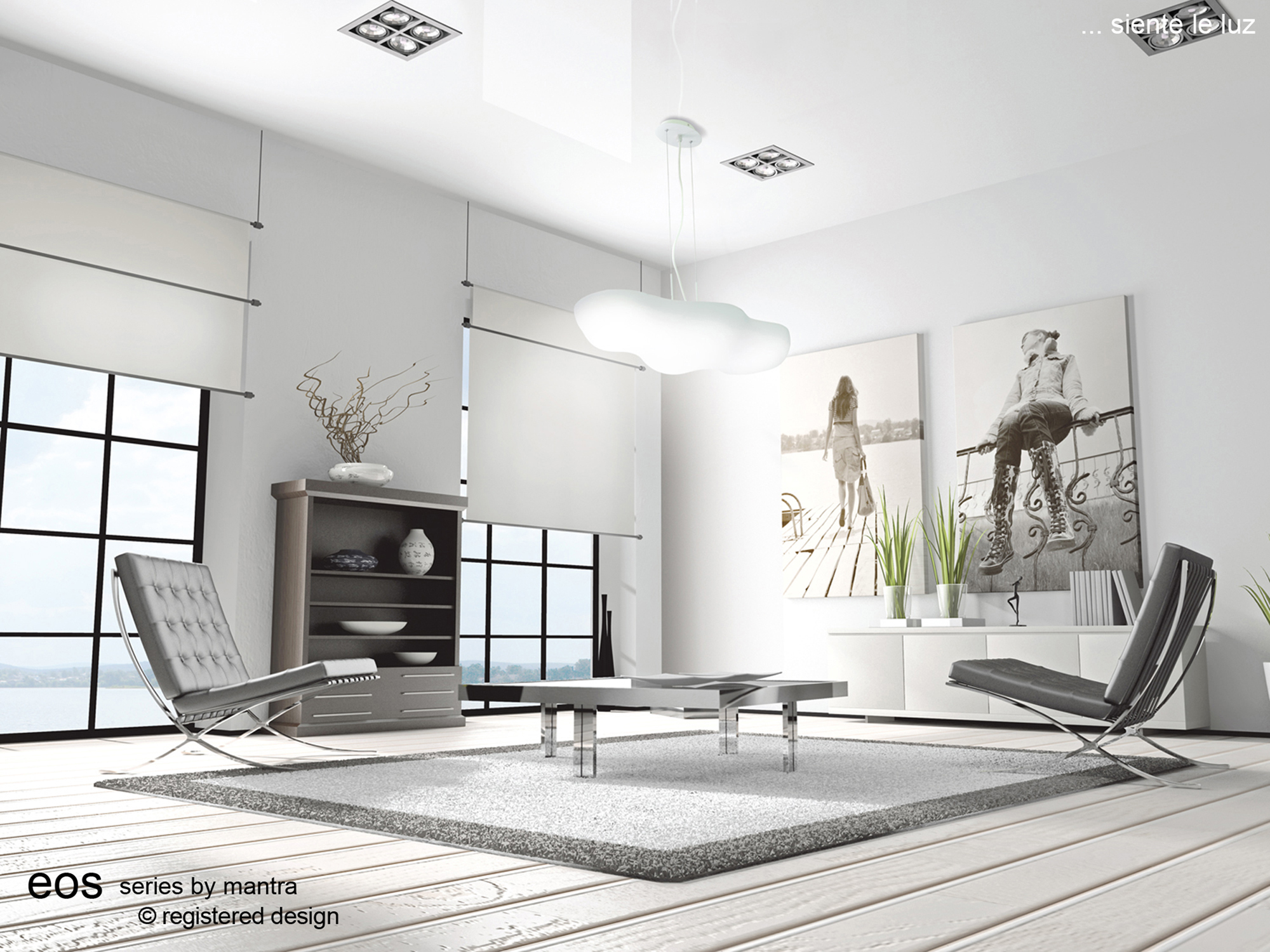 Eos Ceiling Lights Mantra Flush Fittings